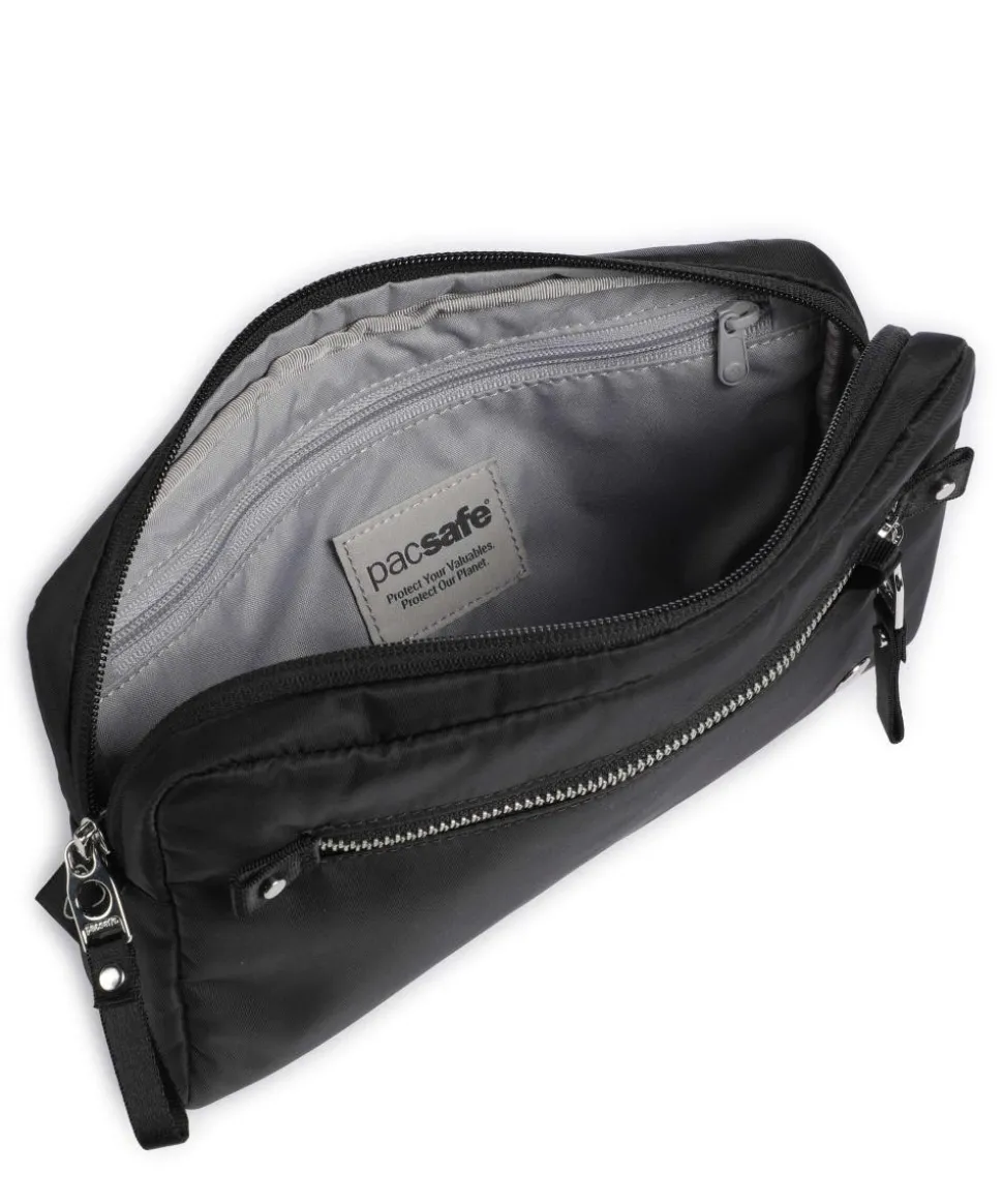 3 in 1 Umhängetasche recyceltes Polyester schwarz