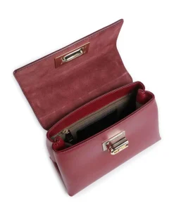 1927 Mini Handtasche genarbtes Leder dunkelrot