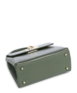 1927 Mini Handtasche genarbtes Leder dunkelgrün