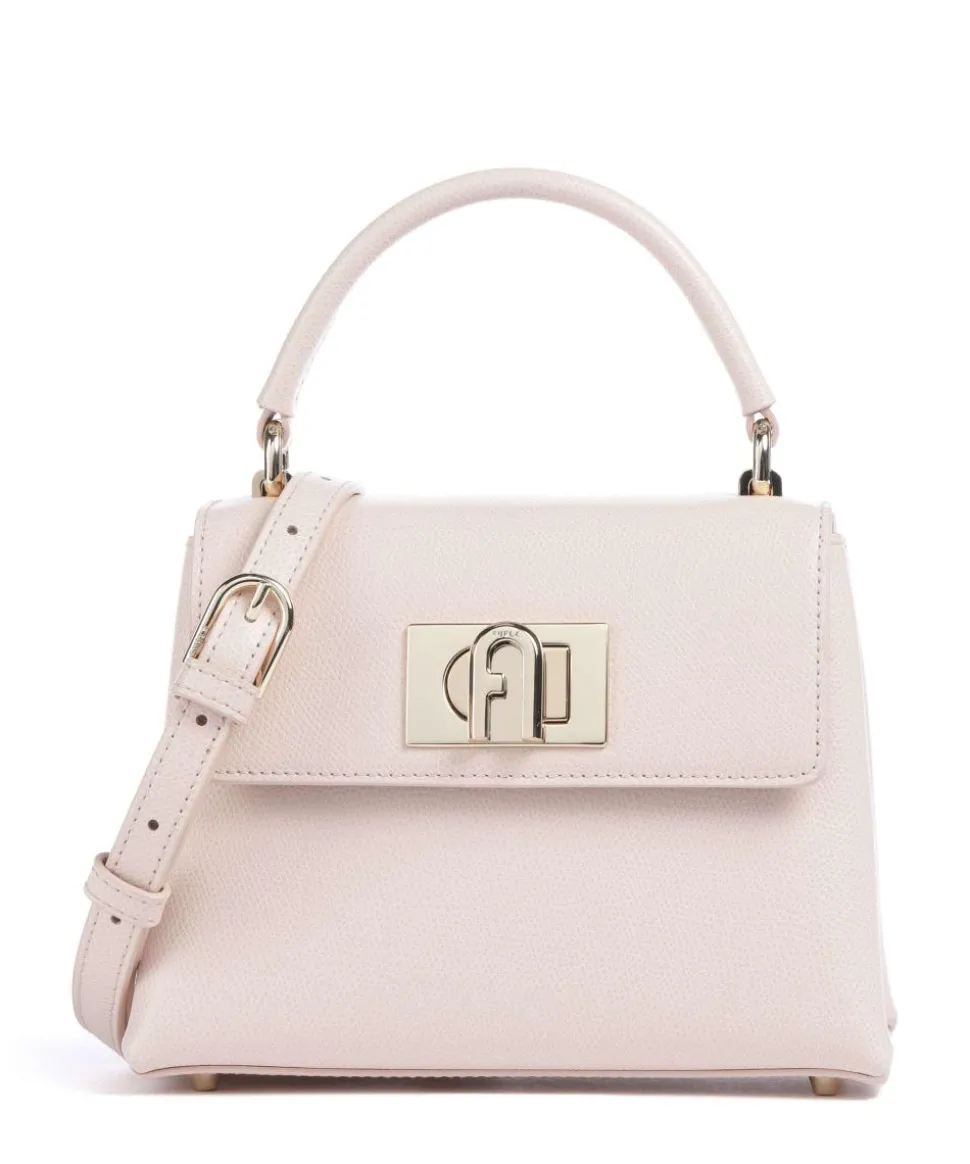 1927 Mini Handtasche genarbtes Leder altrosa