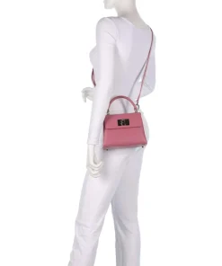 1927 Mini Handtasche genarbtes Leder pink