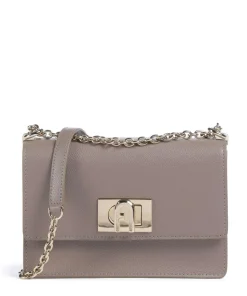 1927 Mini Schultertasche genarbtes Rindsleder taupe