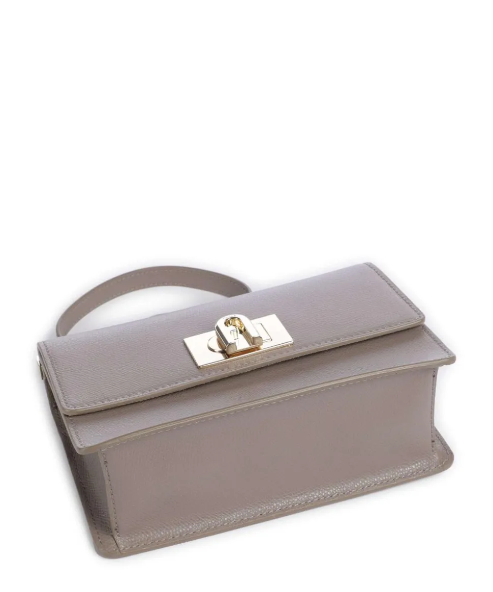 1927 Mini Schultertasche genarbtes Rindsleder taupe