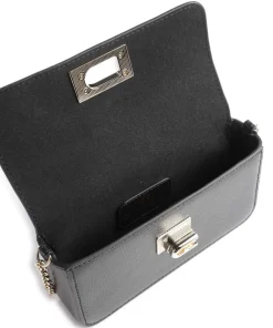 1927 Mini Umhängetasche genarbtes Leder schwarz