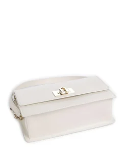 1927 S Schultertasche genarbtes Leder weiß