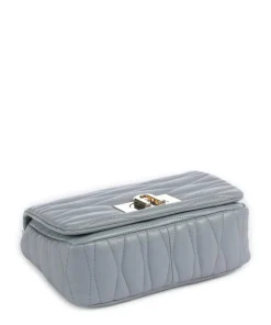 1927 S Schultertasche Nappa Kalbsleder blaugrau