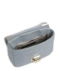 1927 S Schultertasche Nappa Kalbsleder blaugrau