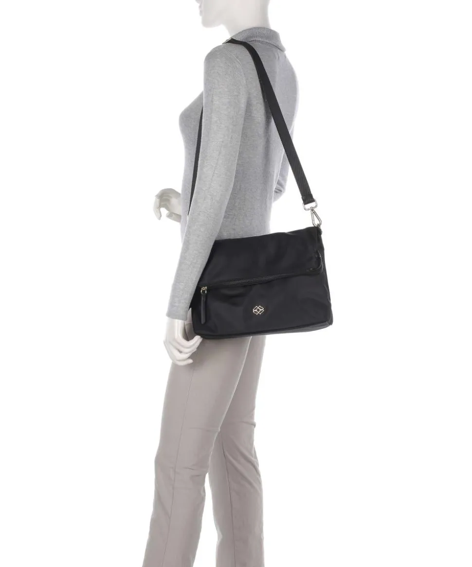 24/7 Umhängetasche recyceltes Polyester schwarz