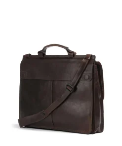 Aberdeen Aktentasche fein genarbtes Rindsleder dunkelbraun