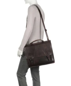 Aberdeen Aktentasche fein genarbtes Rindsleder dunkelbraun