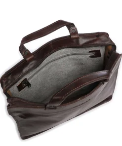 Aberdeen Aktentasche genarbtes Rindsleder dunkelbraun