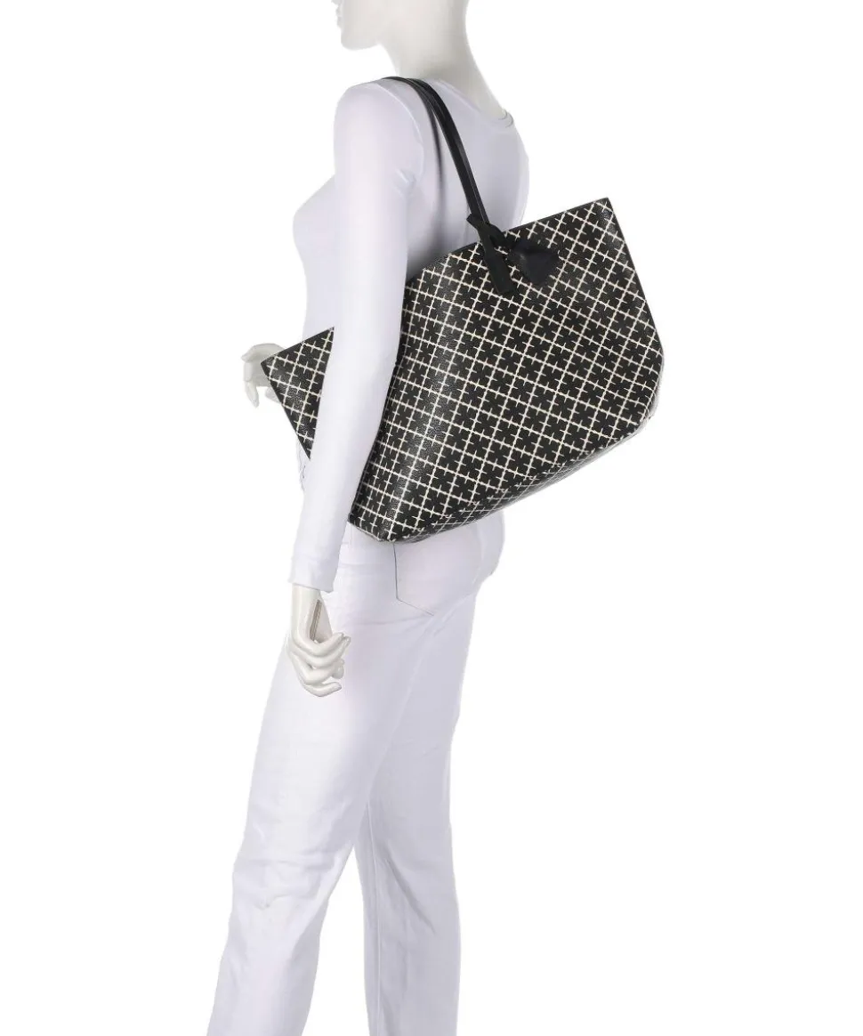 Abigail Shopper Lederimitat schwarz