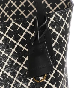 Abigail Shopper Lederimitat schwarz