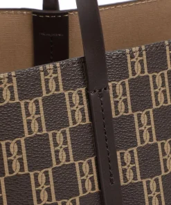 Abigail Shopper Lederimitat dunkelbraun