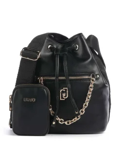 Achala S Bucket bag Lederimitat schwarz