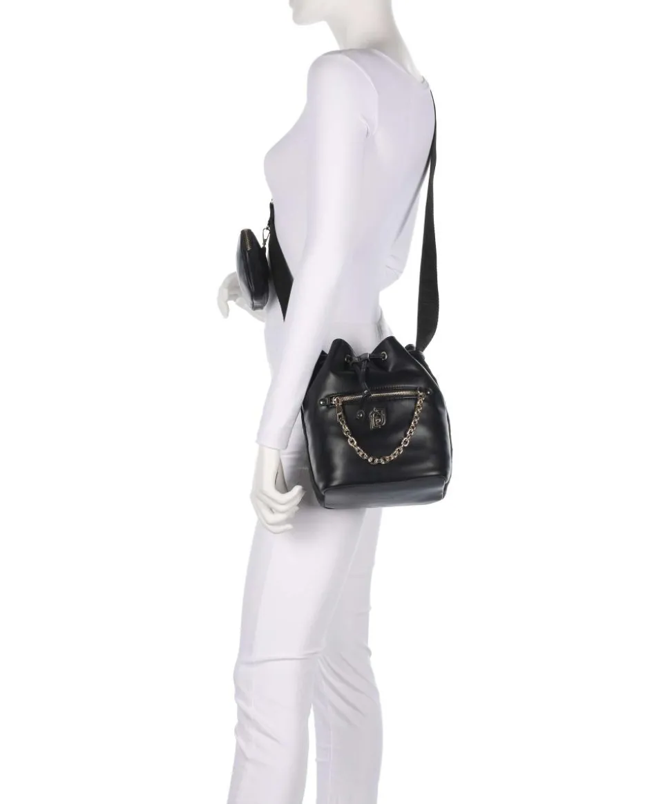 Achala S Bucket bag Lederimitat schwarz