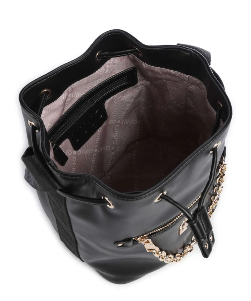 Achala S Bucket bag Lederimitat schwarz