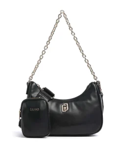 Achala S Schultertasche Lederimitat schwarz