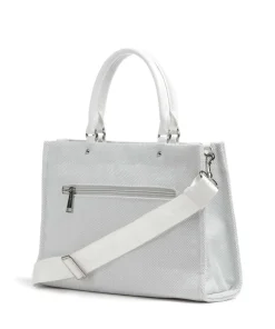 Actual Canvas Conscious Handtasche Baumwolle grau/weiß