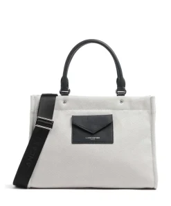 Actual Canvas Conscious Handtasche Baumwolle grau/schwarz