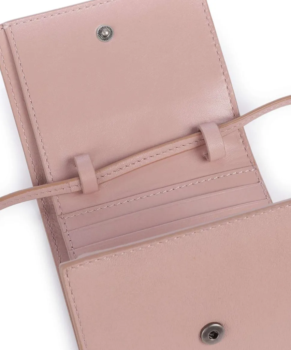 Ada Sheep Natural M Geldbörse Schafsleder altrosa