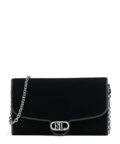 Adair 20 Umhängetasche Leder, Samtgewebe dunkelgrün