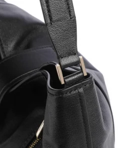 Addie Beuteltasche genarbtes Leder schwarz