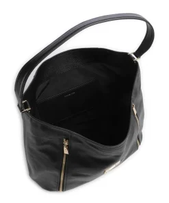 Addie Beuteltasche genarbtes Leder schwarz