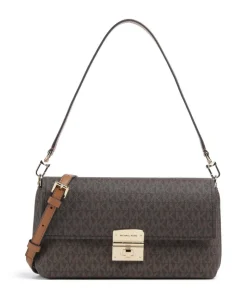 Addie Schultertasche Canvas dunkelbraun