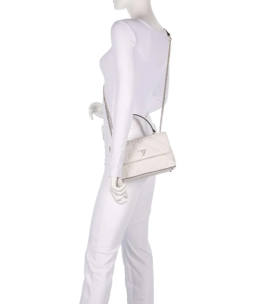 Adelasia Schultertasche Lederimitat weiß