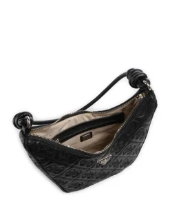 Adelasia Schultertasche Lederimitat schwarz