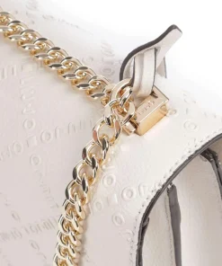 Adonide M Schultertasche Lederimitat hellgrau