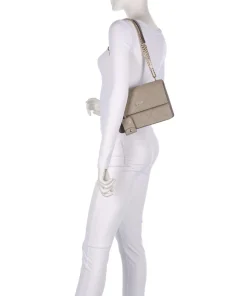 Adonide M Schultertasche Lederimitat taupe