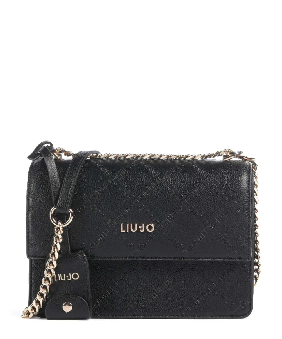 Adonide M Schultertasche Lederimitat schwarz