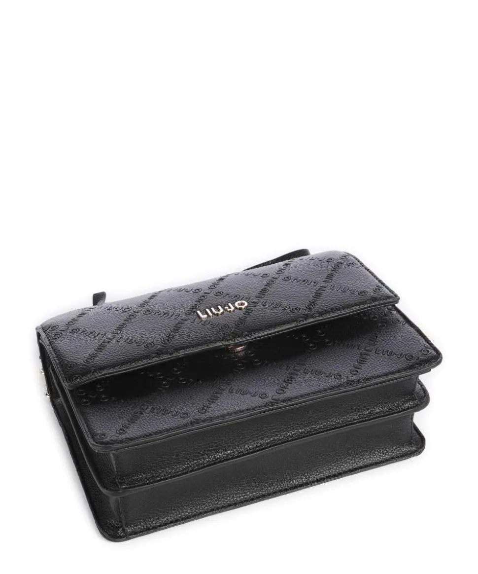 Adonide M Schultertasche Lederimitat schwarz