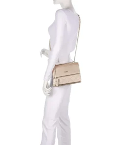 Adonide M Schultertasche Lederimitat gold