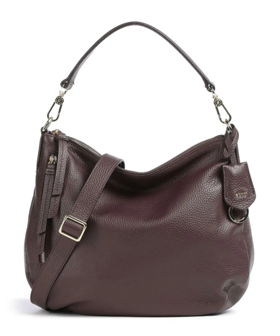 Adria Juna Small Beuteltasche genarbtes Leder wein