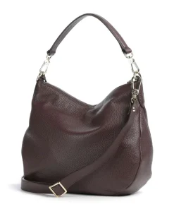 Adria Juna Small Beuteltasche genarbtes Leder wein