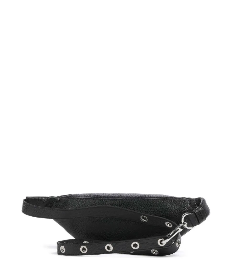 Adria Linna Gürteltasche genarbtes Rindsleder schwarz