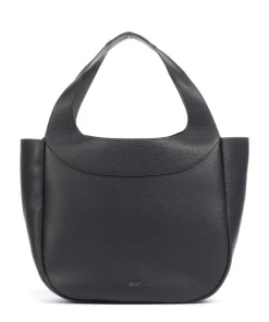 Adria Loft Shopper genarbtes Rindsleder navy