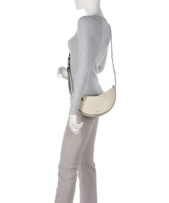 Adria Lulu Umhängetasche genarbtes Rindsleder creme