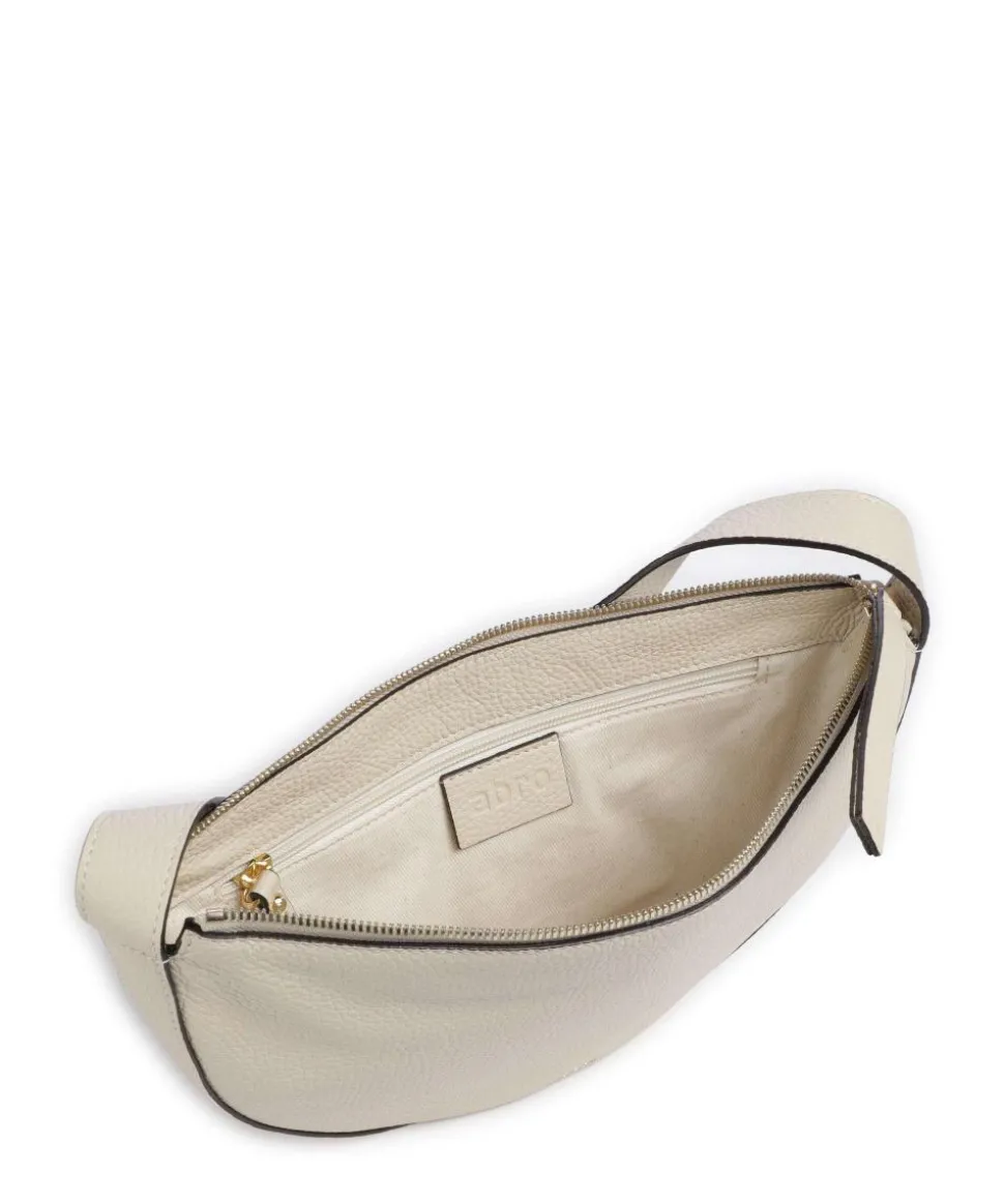 Adria Lulu Umhängetasche genarbtes Rindsleder creme