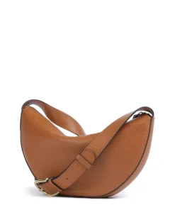 Adria Lulu Umhängetasche genarbtes Rindsleder braun