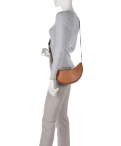 Adria Lulu Umhängetasche genarbtes Rindsleder braun