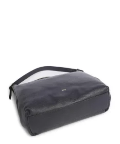 Agave Carina Beuteltasche genarbtes Leder navy