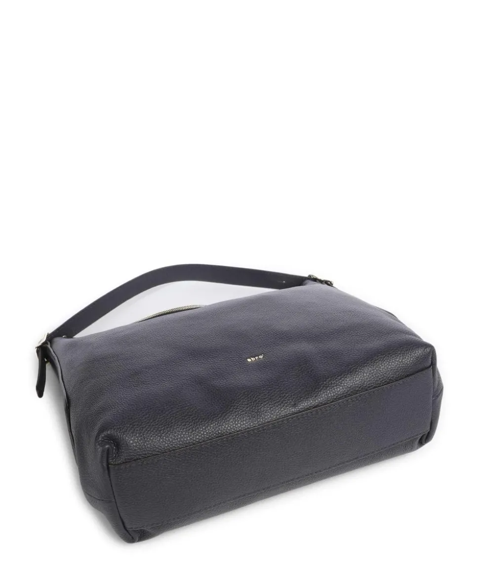 Agave Carina Beuteltasche genarbtes Leder navy