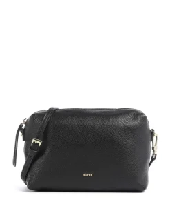 Agave Kaia Umhängetasche genarbtes Leder schwarz