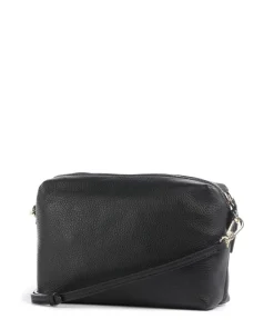 Agave Kaia Umhängetasche genarbtes Leder schwarz