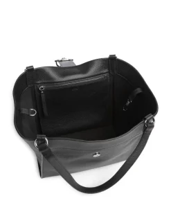 Agave Temi Shopper genarbtes Leder schwarz