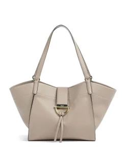 Agave Temi Shopper genarbtes Leder stein